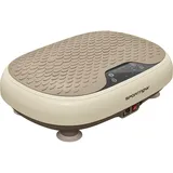 Vibrationsplatte, 20 Geschwindigkeitsstufen, 3 Programme, Led-anzeige Und Fernbedienung, 46 X 33 X 13,5 Cm, Beige