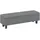 Homcom Sitzbank Stauraum Polsterbank Leinenoptik Bettbank mit Holzbeinen, Schuhbank für Schlafzimmer, Wohnzimmer, Flur 138 x 40 x 45 cm, Dunkelgrau