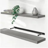 CASARIA Hängeregal 110 x 3,8 x 23 cm Grau