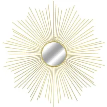 Mojawo Goldener Wandspiegel Metall Ø65cm-d56870