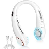 Tragbarer Nackenventilator, tragbarer Nackenventilator, flügelloser Ventilator, 5 Geschwindigkeiten, Nackenventilator, tragbarer Ventilator für Büro,