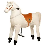 Animal Riding Reitpferd Snowy X-Large Kinder ab 8 Jahre Sattelhöhe 80 cm,