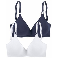 PETITE FLEUR Bralette-BH Damen marine+weiß Gr.90D