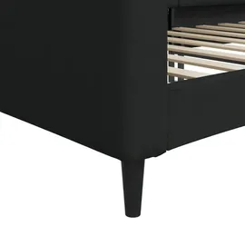 vidaXL Tagesbett 100 x 200 cm Schwarz