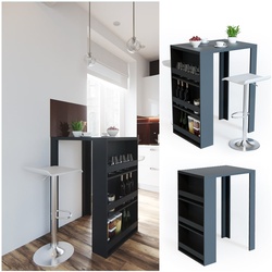 VICCO Bartisch Bar Tresen Anthrazit Bartresen Stehtisch Tisch Tresentisch Bistrotisch Küche