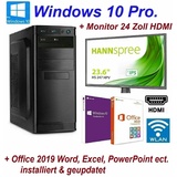 Büro komplett PC Office Intel i7 10700K 8x 4,70GHz 64GB DDR4 500GB SSD Windows2