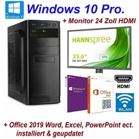 Büro komplett PC Office Intel i7 10700K 8x 4,70GHz 64GB DDR4 500GB SSD Windows2
