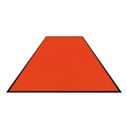 Schmutzfangmatte Colorstar, orange, waschbar, glatter Rücken 746085150150-C09 , Maße (B x T): 85 x 150 cm