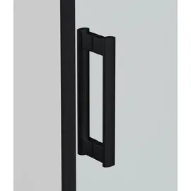 SANOTECHNIK Miami Komplettdusche mit Schiebetür 90 x 215 cm schwarz Sicherheitsglas