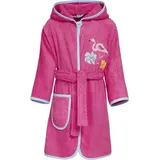 Playshoes Frottee-Bademantel Flamingo Pink | Gr.: 146/152