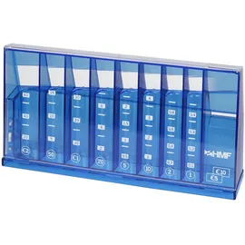 HMF 4710-05 Münzsortierer Euro Spardose 24 x 5 x 12 cm, Blau