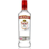 Smirnoff Red Label No.21 Vodka, Premium - Wodka, amerikanischer, handgefertigt in den USA, 37,5% vol, 500ml, Einzelflasche