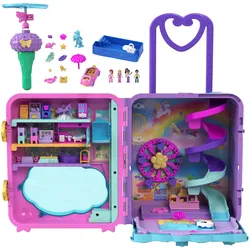 Polly Pocket Puppen Pollyville Urlaub im Rollkoffer Spielset