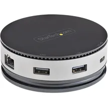 Startech .com USB C Multiport Adapter (USB-C), Dockingstation + USB Hub, Schwarz, Grau