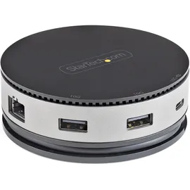 Startech .com USB C Multiport Adapter (USB-C), Dockingstation + USB Hub, Schwarz, Grau