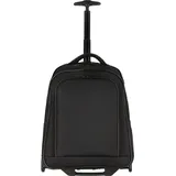 Dermata 2 Rollen Rucksacktrolley 47.5 cm Laptopfach schwarz