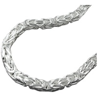 Gallay Kette 6mm Königskette vierkant glänzend Silber 925 55cm