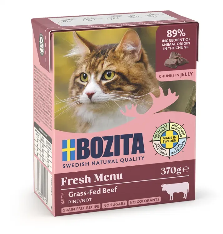 BOZITA Cat Gehacktes Rindfleisch In Gelee 370g (Rabatt für Stammkunden 3%)