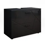 Vicco Waschbeckenunterschrank Irma Anthrazit Hochglanz 80 x 59 cm
