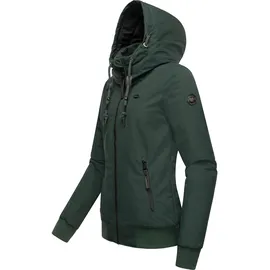 Ragwear Winterjacke "Nuggie Melange", Damen, Gr. XXXL(46), grün (dunkelgrün), Obermaterial: 100% Polyester. Innenfutter: 100% Polyester.