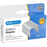 Rapesco Heftklammern 53/6 Silber 2000 St.