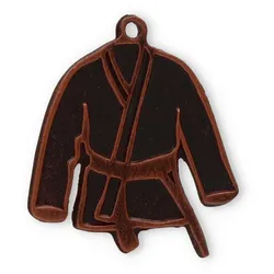 Motivmedaille Kimono bronzefarben