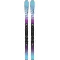 SALOMON Damen All-Mountain Ski E STANCE W 80 + M10, Black/Dewberry/Bleached Aqua, 159