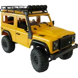DF-Models RC-Auto Land Rover Defender 90 Crawler 4WD RTR gelb 1:12 (12609536)