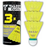 Talbot Torro Badmintonschläger Talbot Torro Tech 350, niedrige Geschwindigkeit, 3 Stück.