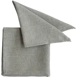 pichler Serviette Panama 40 x cm Polyester Grau