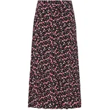 Oxmo Midirock Damen Floral Lila/Pink 40