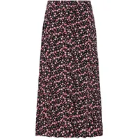 Oxmo Midirock Damen Floral Lila/Pink 40