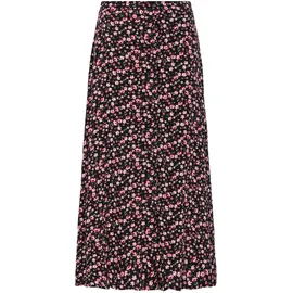 Oxmo Midirock Damen Floral Lila/Pink 40