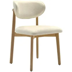 BIG Möbel GmbH Caya | Massivholz Stuhl | gepolstert | Creme
