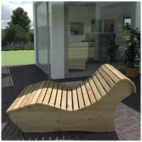 TUGA-Holztech Gartenliege Relaxliege "Heiner" Gartenliege 80cm Lärche