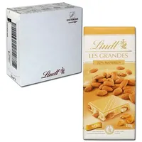 (33,16€/1kg) Lindt Les Grandes Amandes Blanc, Schokolade, 150g, 15 Tafeln
