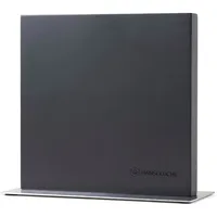 Hanseküche Magnetischer Messerblock - Messerhalter ohne Messer aus Holz Messerbrett (Akazie Schwarz Metallboden, Doppelseitig)