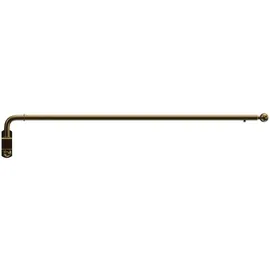 Interdeco SCHWENKSTANGE / SCHWENKARM-GARDINENSTANGE Cassina 60-100 cm, 13 / 9 mm Ø, Messing Antik