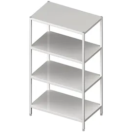 Stalgast Regal mit glatten Böden, 1200x600x1800 mm, verschweißt