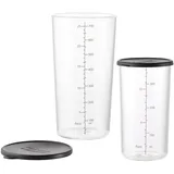 ESGE Becherset Glas 7150 400 ml und 700 ml schwarz