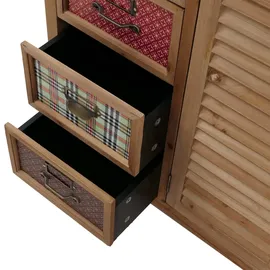Mendler Apothekerkommode 80 x 91 x 40 cm Braun