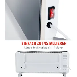 Alpina Elekstrischer Heizstrahler 2 kW Schwarz