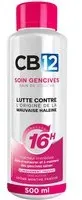 Bain de bouche CB12 Soin gencives – Sans alcool - Apaise les sensibles Protection scientifiquement prouvée contre la mauvaise haleine pendant 16 heures Combat cause Fraîcheur longue durée Menthe fraîche 500 ml De Bouche