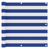 VidaXL Balkonsichtschutz Oxford-Gewebe 90 x 400 cm weiß/blau