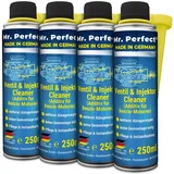 Mr. Perfect Ventil & Injektor Cleaner Benzin 4x250ml | Einspritzdüsen Reiniger entfernt Ablagerungen & fungiert als Kraftstoffstabilisator | Benzin Additiv für gleichmäßigen Motorbetrieb