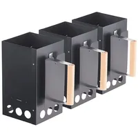 Infactory Anzündkamin 3er-Set schwarz