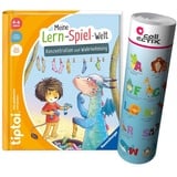 tip toi Ravensburger tiptoi ® Buch | Merken und Konzentrieren - Mein Lern-Spiel-Abenteuer + ABC Buchstaben Lernen - Poster mit Tieren,, Schule, Zahlen