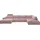 Musterring Wohnlandschaft Lucia viel Platz, bequem, U-Form, Verschiedene Farben, inkl. Kopfstütze, Gesamtbreite 434 cm rosa