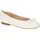 CLARKS Fawna Lily Ballerinas, White Leather, 39 EU & 39