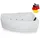 Basera Formentera Eck-Whirlpoolbadewanne 160 x 90 cm (Komplett-Set)